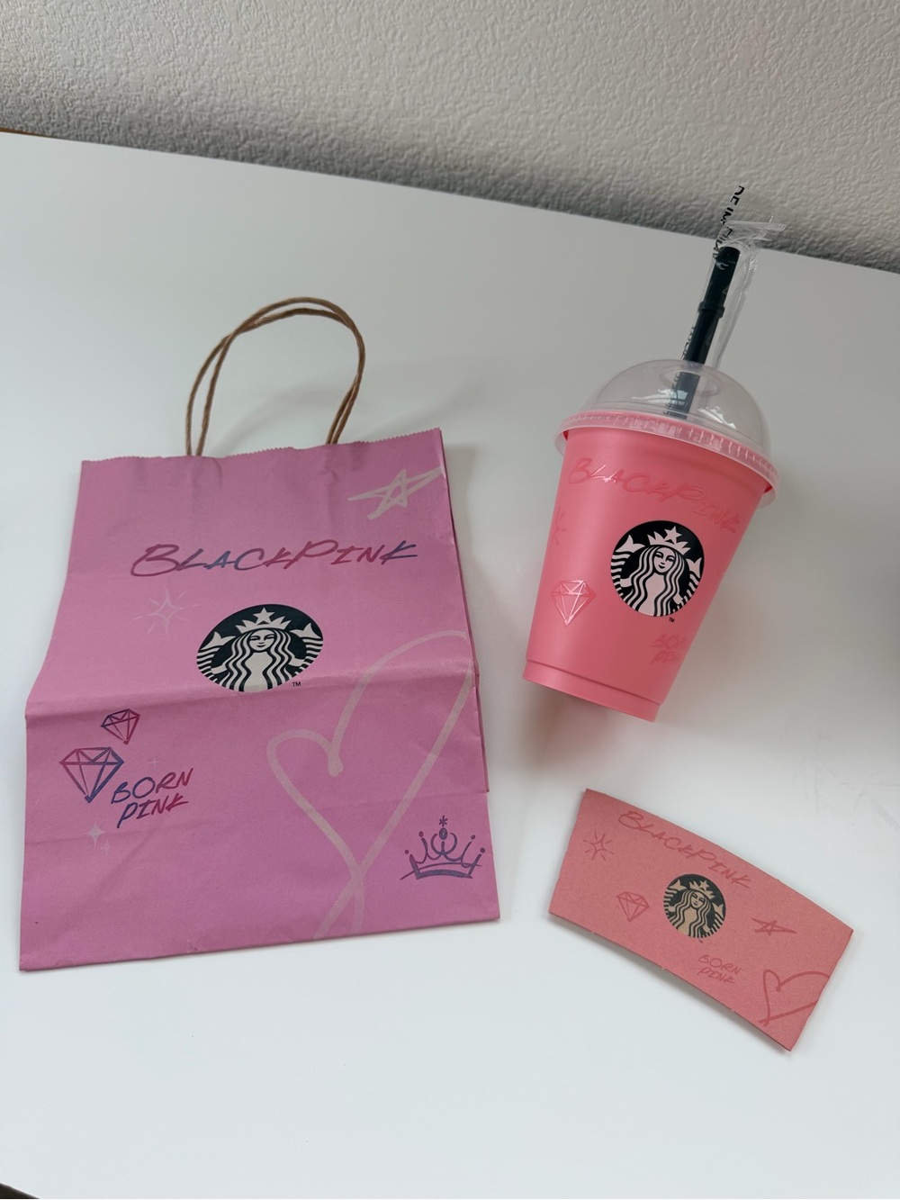 Starbucks x BlackPink Reusable Cup Gift Set with Paper Bag